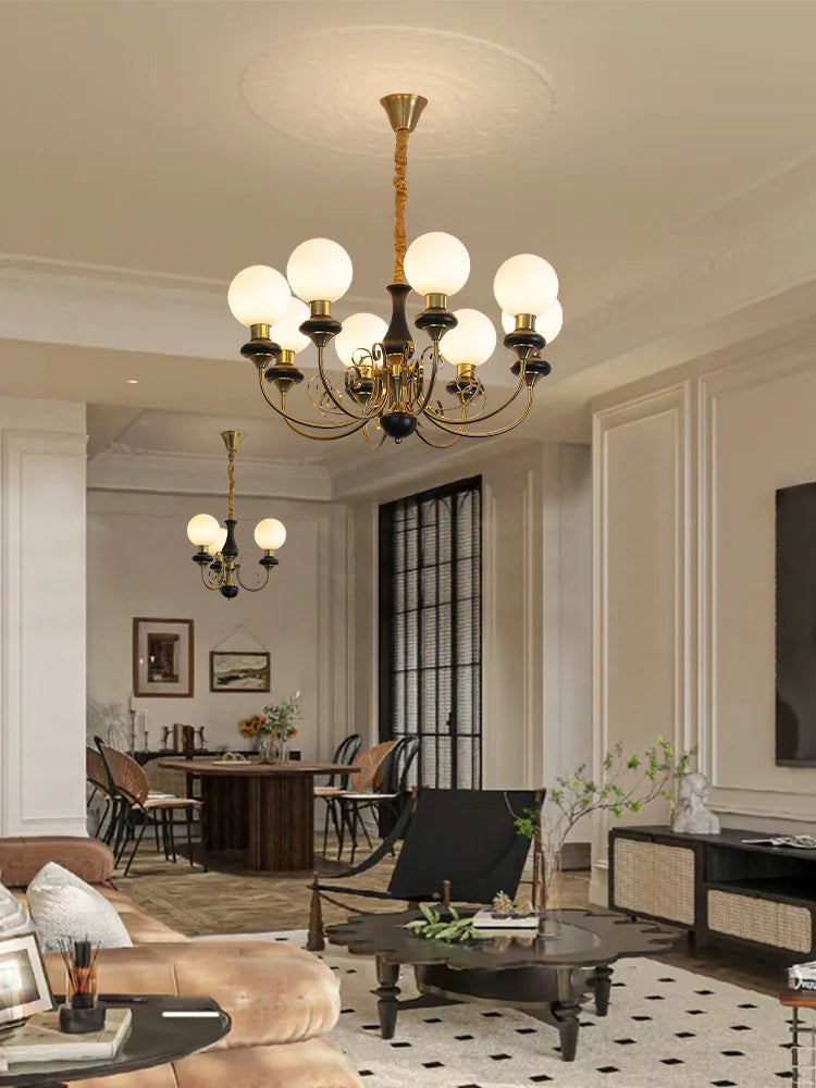 Afralia™ Cream Style LED Chandelier for Bedroom, Living Room, Dining Room