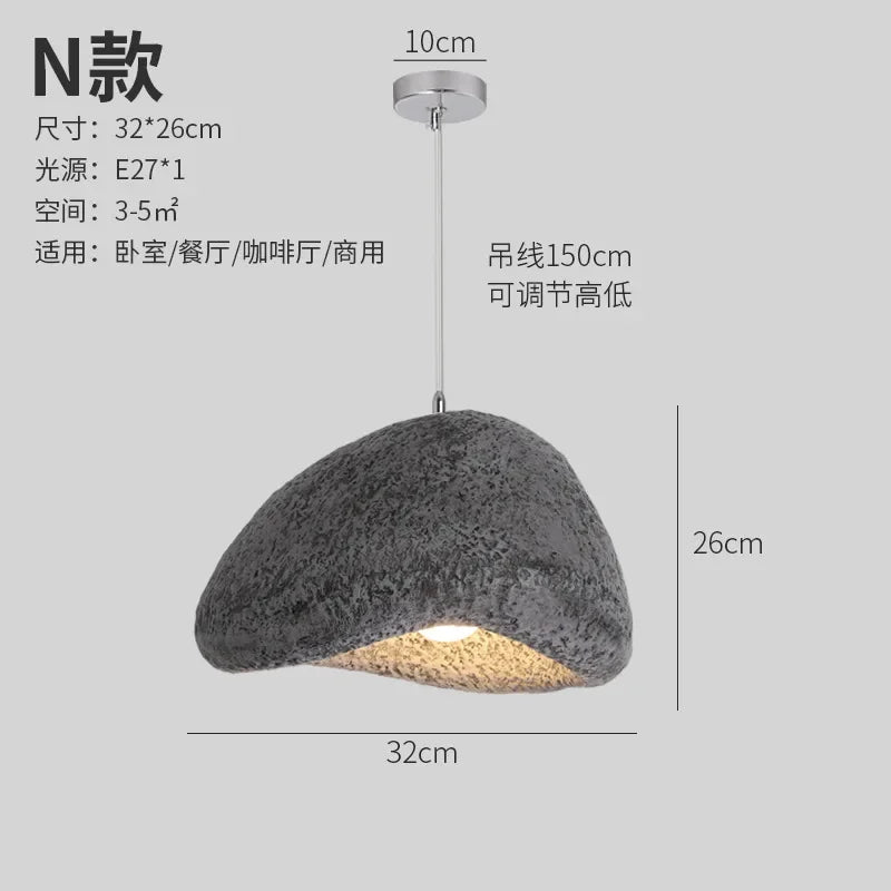 Afralia™ Minimalist Resin Pendant Light: Modern Nordic Chandelier for Restaurant and Bar Counter