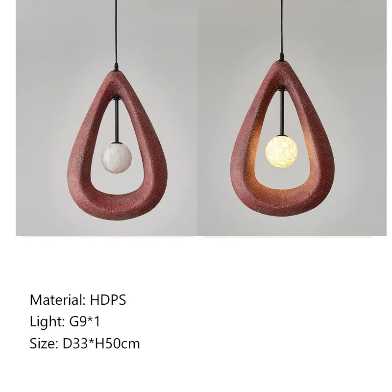 Afralia™ Nordic Wabi Sabi Pendant Lights for Stylish Dining Room and Bedroom Decor