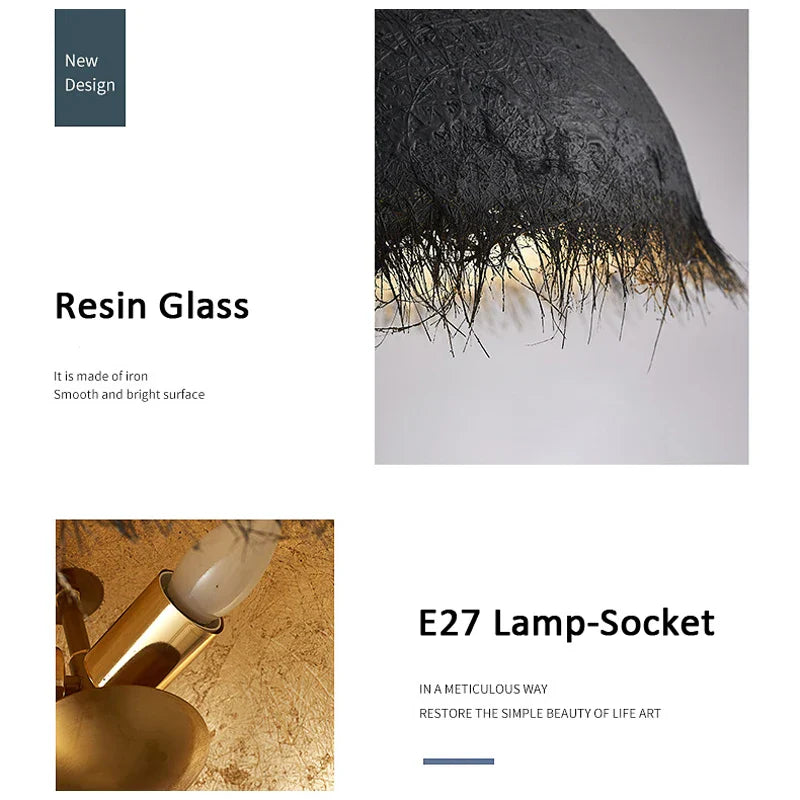 Afralia™ Gold White Half Nest Pendant Lamp for Stylish Home & Restaurant Lighting