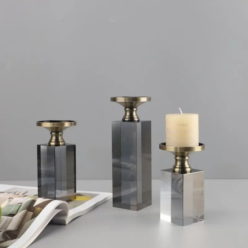 Afralia™ Marble & Metal Candle Holders: Elegant Centerpieces for Wedding, Christmas, Home Decor