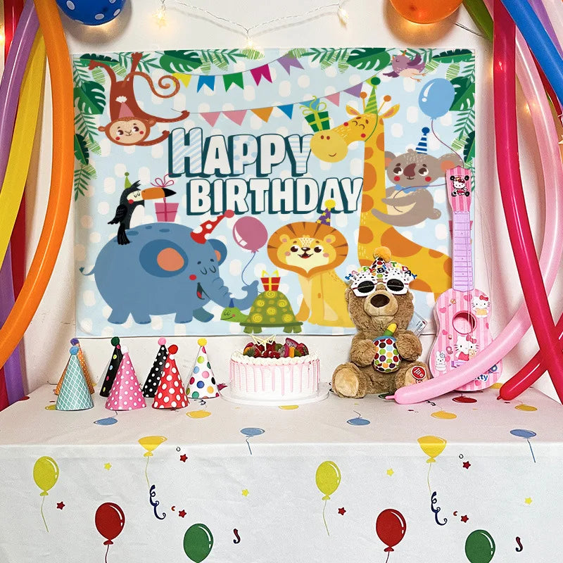 Afralia™ Birthday Wall Tapestry Decoration Party Bedroom Hanging Cloth