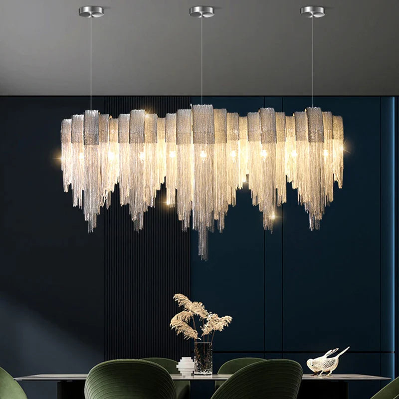 Afralia™ Modern Pendant Chandeliers Dining Room Hanging Ceiling Lamps Indoor Lighting