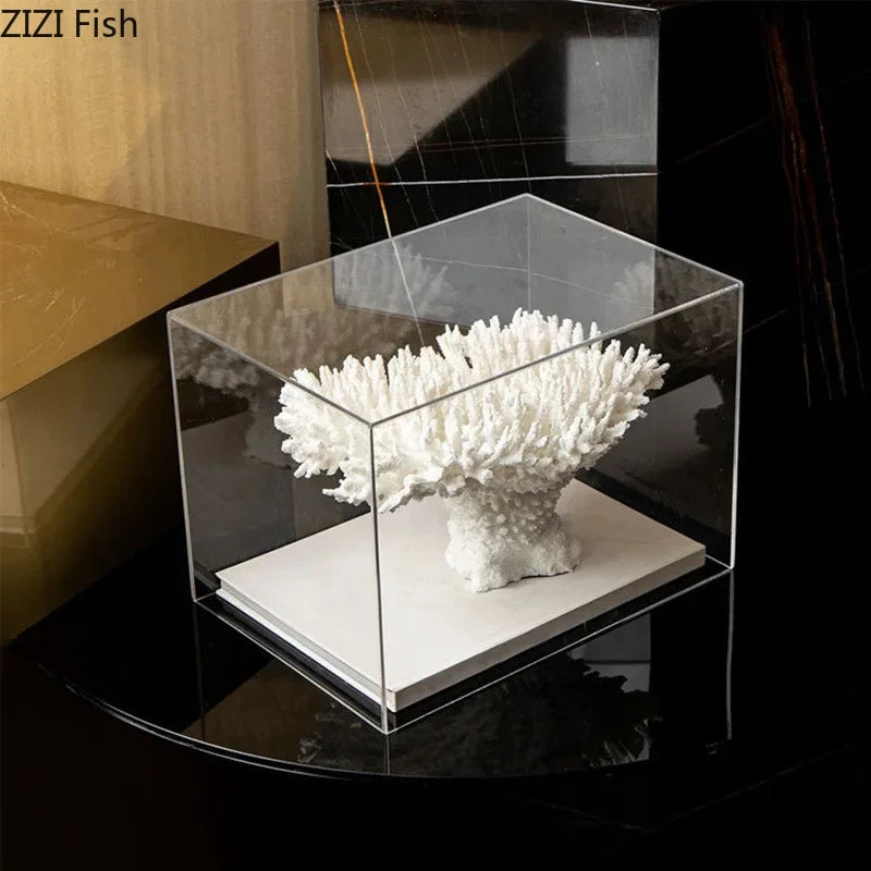 Afralia™ Coral Tree Sculpture Decorative Ornament for Modern Aesthetics