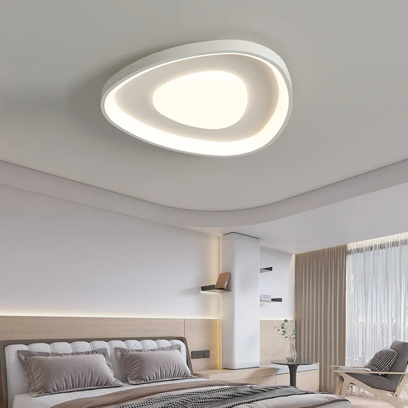 Afralia™ Nordic White LED Chandelier - Ceiling Mounted Whole House Light Combination