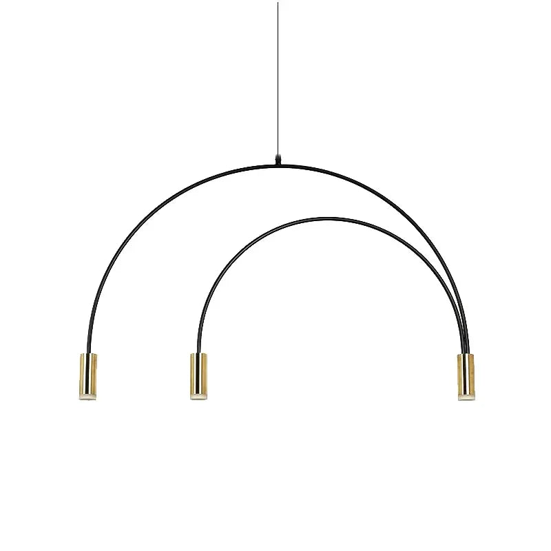 Afralia™ Arc Pendant Light Chandelier - LED Suspension Lamp for Kitchen Island