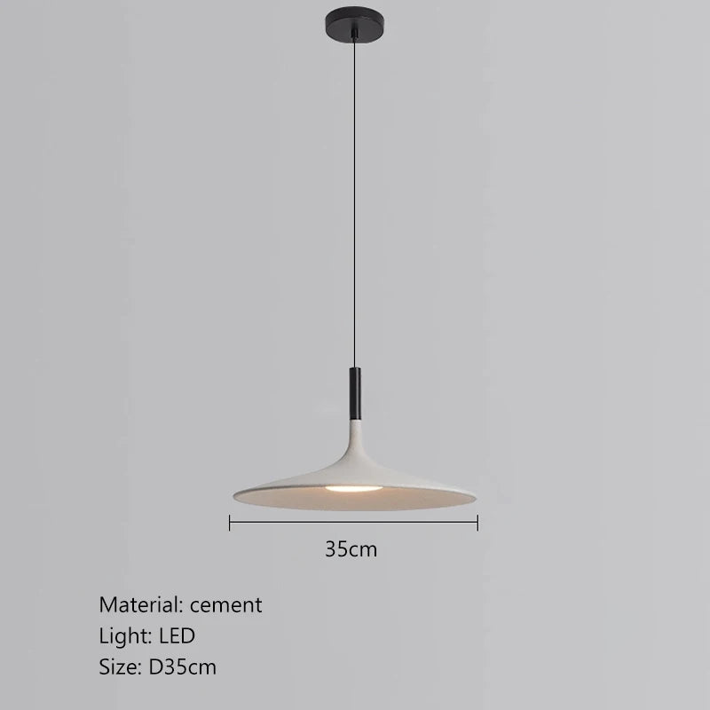 Afralia™ Cement UFO LED Pendant Lights for Dining Room Decor & Home Lighting