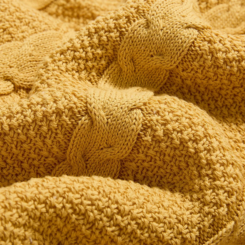 Afralia™ Cable Knit Sherpa Blanket - Nordic Elegance for Autumn & Winter