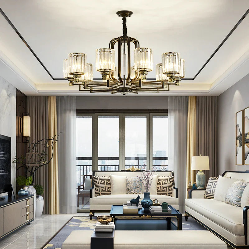 Afralia™ Crystal Luxury Chandelier: Modern & Creative Lighting for Living Room, Bedroom, and Restaurant