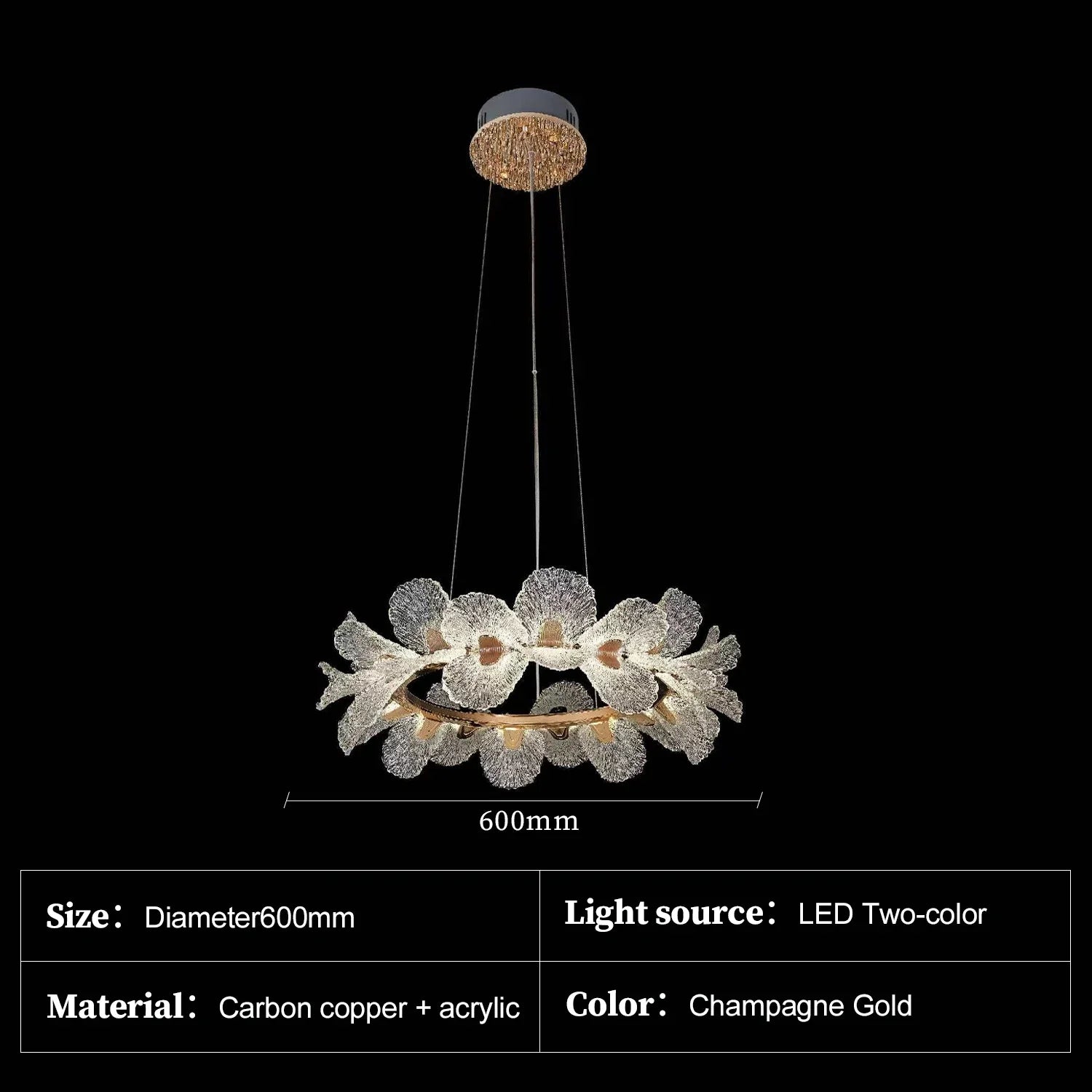 Afralia™ Acrylic Petal LED Pendant Light for Dining Room - Luxury Home Decor