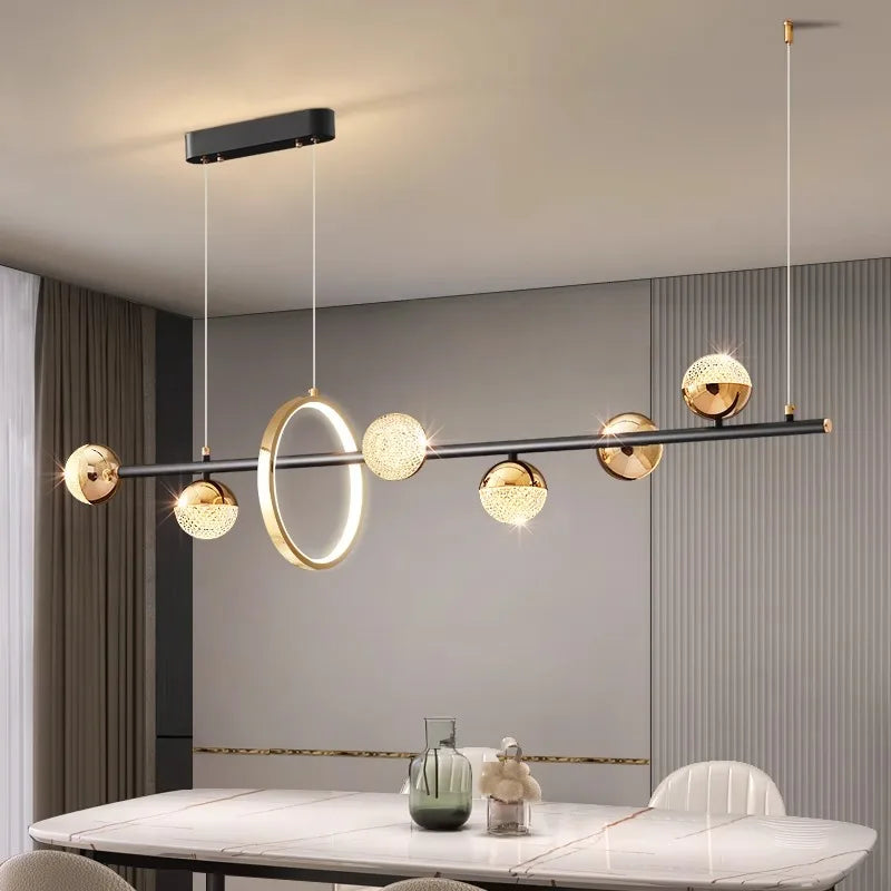 Afralia™ Modern LED Ceiling Lamp Chandelier Indoor Decorative Lighting