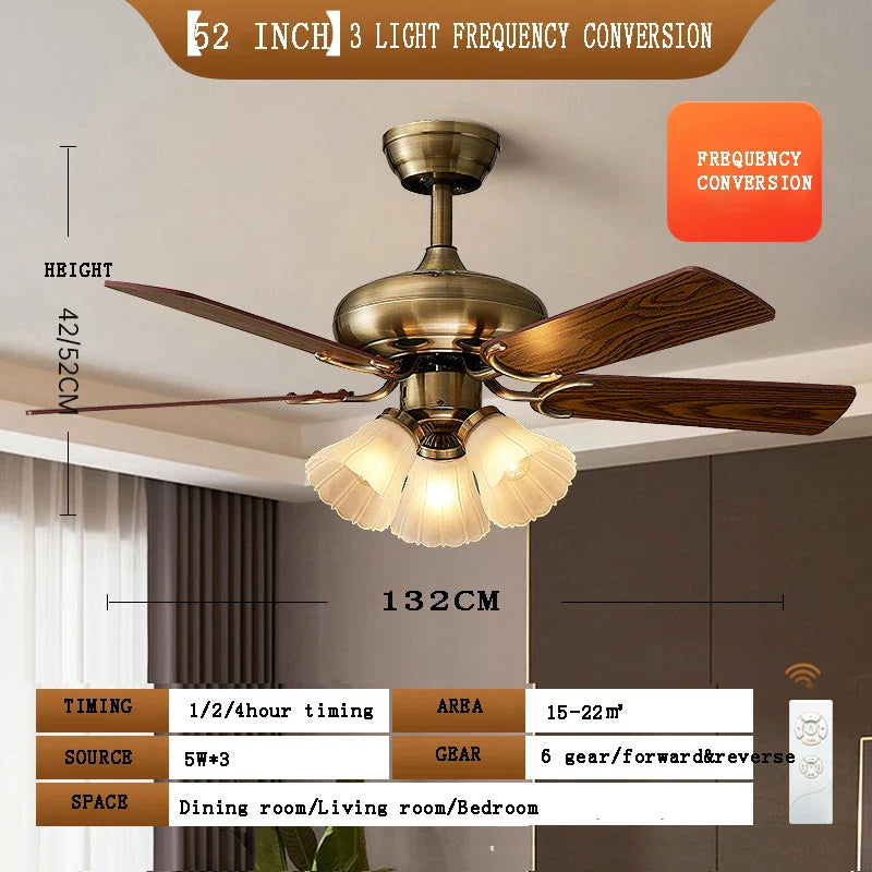 Afralia™ Modern LED Ceiling Fan with Retractable Blades and Remote Control