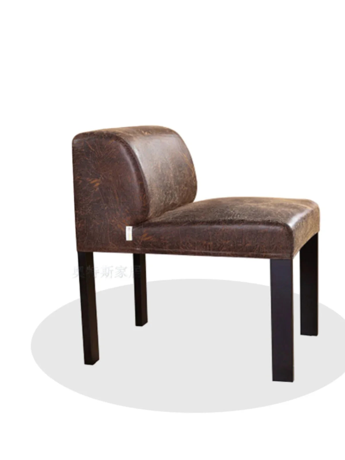 Afralia™ Solid Wood Armrest Backrest Dining Chair - Modern, Fashionable, Simple Assembly