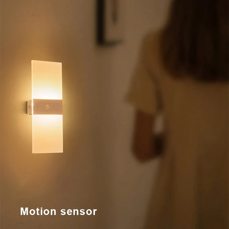 Afralia™ Rechargeable Motion Sensor Wall Lamp for Indoor Lighting