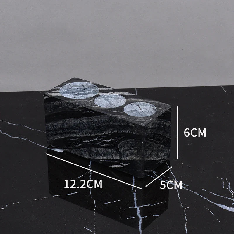 Afralia™ Marble Bathroom Accessories Set Electric Toothbrush Holder Glass Cup Tray