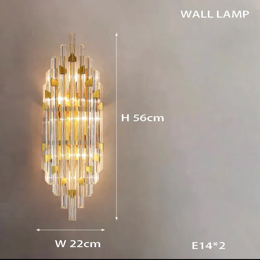 Afralia™ Nordic Modern Luxury Crystal Ceiling Chandelier for Foyer Hotel Stairwell Villa