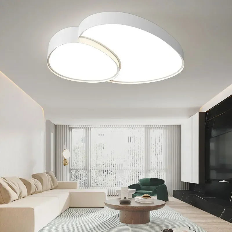 Afralia™ Smart LED Ceiling Lamp: Modern Round Dimmable Lights for Living Room and Bedroom