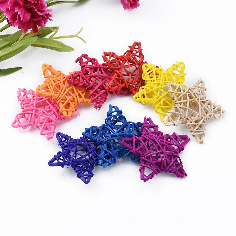 Afralia™ Rattan Star Straw Bridal Wedding Christmas Home Decor Festival Supplies