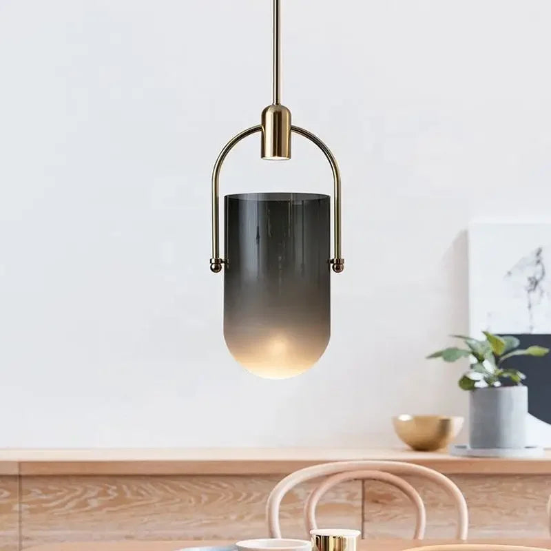 Afralia™ Bucket Chandelier: Modern Nordic Pendant Lamp for Room, Hotel, Restaurant, Bar