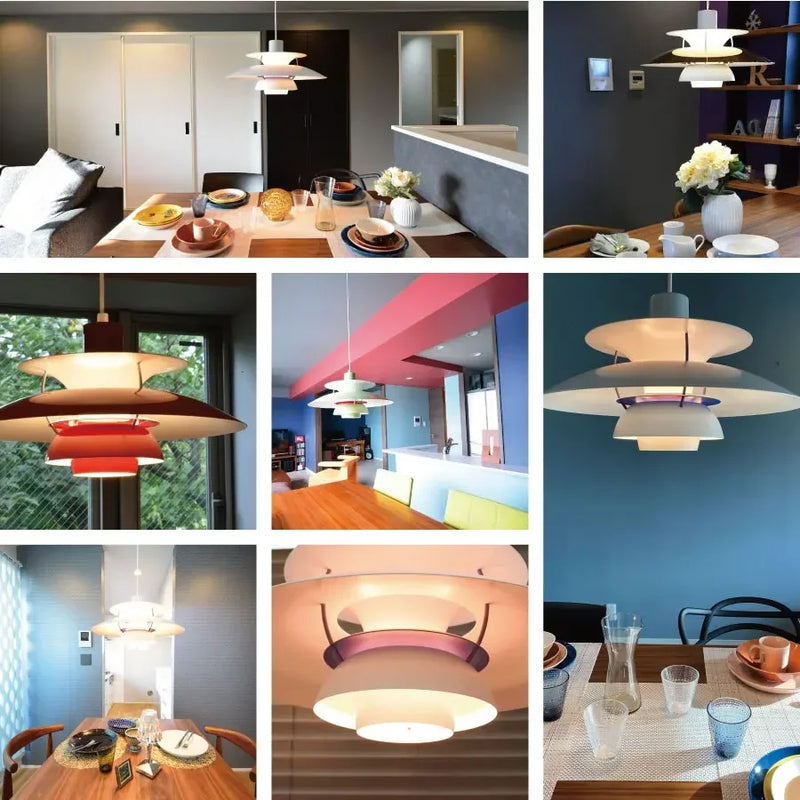 Afralia™ UFO Pendant Light High Quality LED Hanging Lamp PH 5 Color Kitchen Design