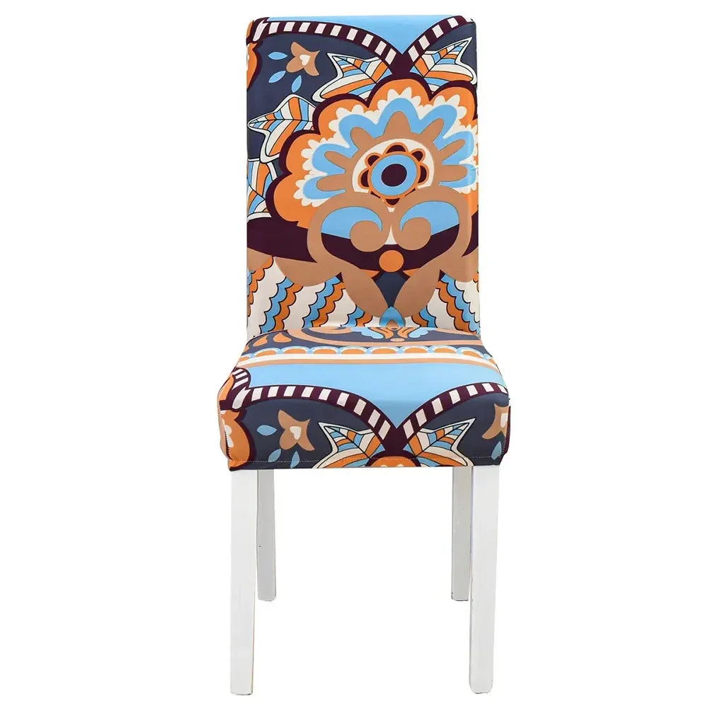 Afralia™ Geometric Stretch Chair Cover Slipcovers | Elastic Seat Case