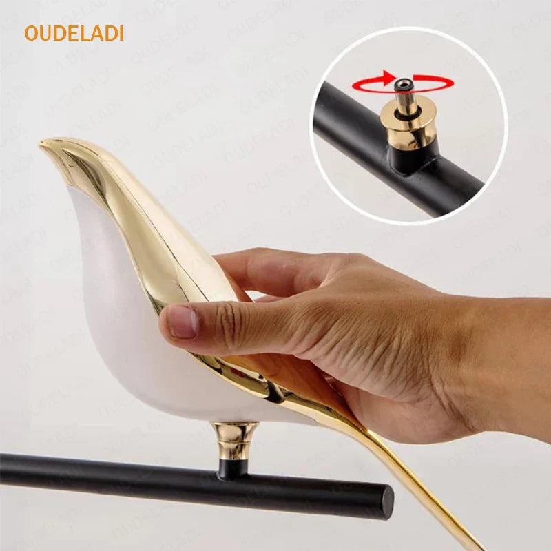 Afralia™ Magpie Bird LED Table Lamp for Home Decor & Reading, Modern Indoor Lighting