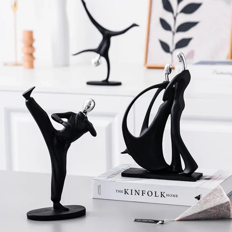 Afralia™ Champion Cyclist Sculpture Resin Figurine Modern Art Home Decor