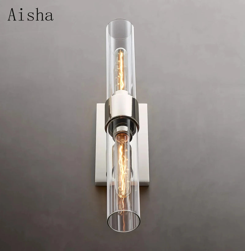 Afralia™ Modern Double Head Wall Sconce for Bedroom, Aisle, or Porch Décor