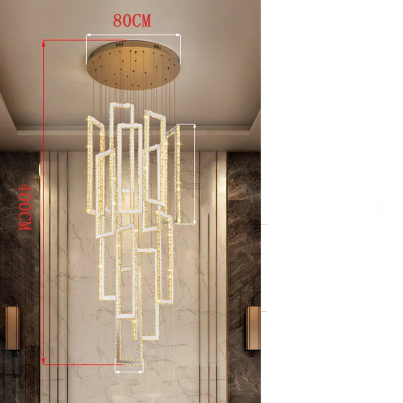 Afralia™ Crystal Pendant Lights: Modern Smart Indoor Lighting for Living Room, Dining Room