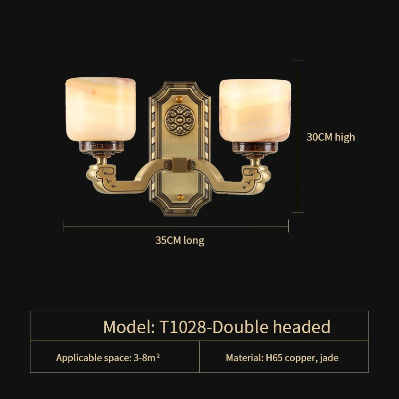 Afralia™ New Chinese Style Chandelier Living Room Light Restaurant Modern Jade Villa Large Pendant Light