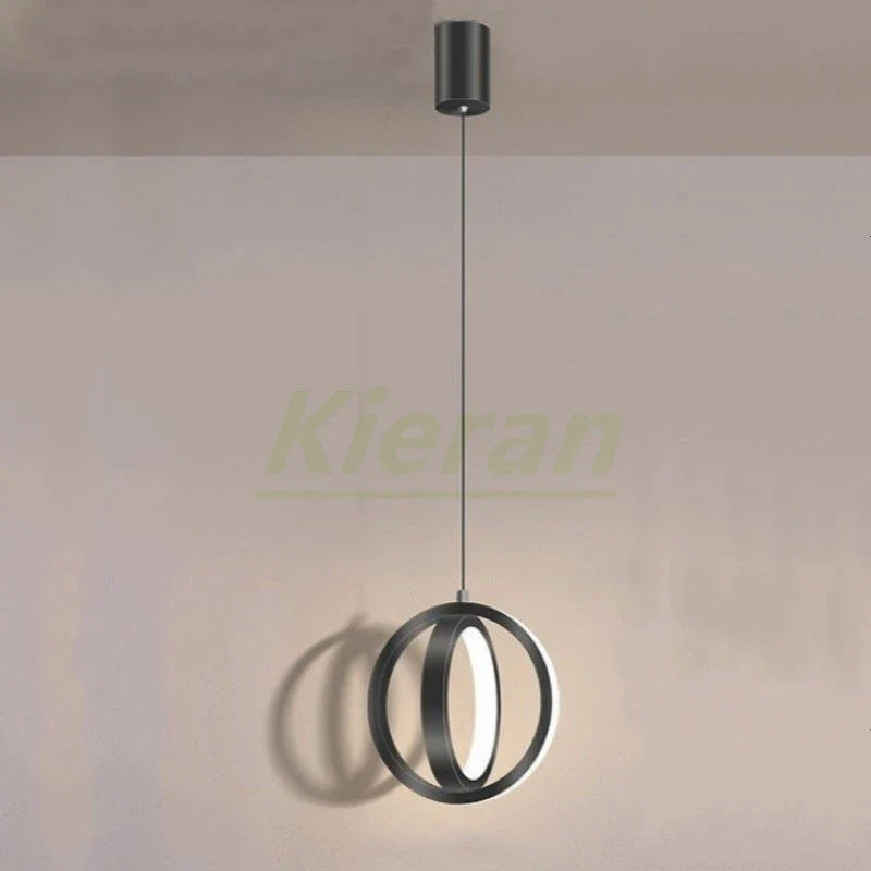 Afralia™ LED Iron Art Small Chandelier for Bedroom Study Living Room Decor