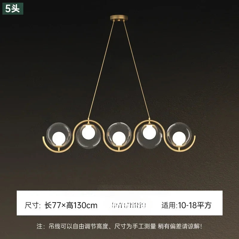 Afralia™ Modern Ceiling Hanging Chandeliers for Kitchen Island - Replaceable Pendant Lights