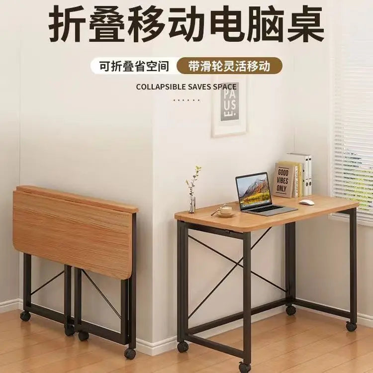 Afralia™ Compact Foldable Table: Removable, Space-Saving, Portable, No Installation Rectangular Model