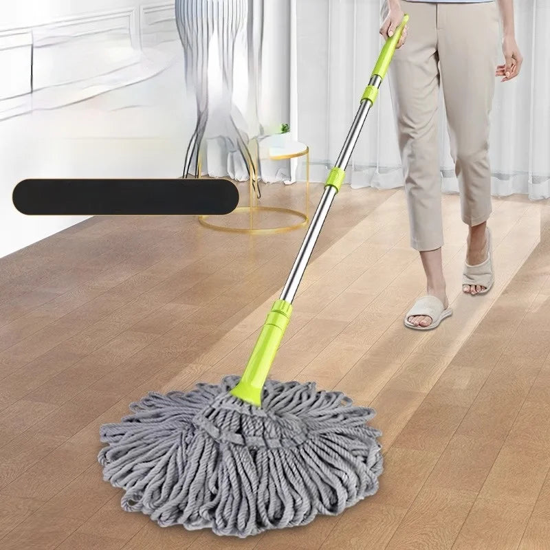 Afralia™ Rotating Mop Aurosqueezer Kitchen Cleaning Floor Rags Household Fiber Rope