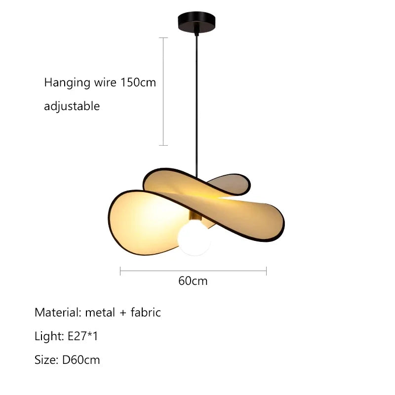 Afralia™ Potato Chips Chandelier LED Pendant Lamp for Home Decor