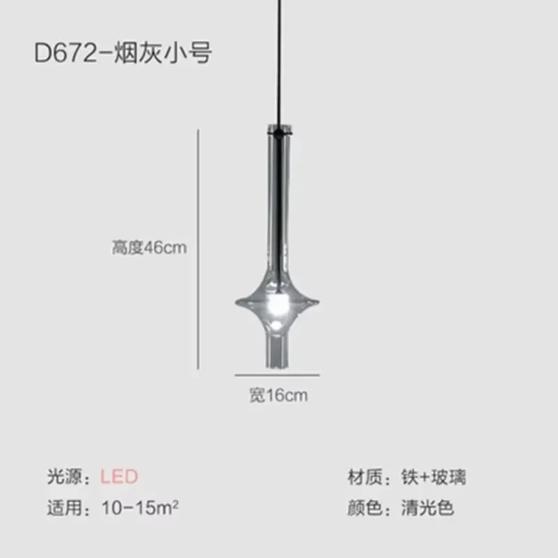 Afralia™ Luxury Glass Pendant Light for Modern Nordic Loft Kitchen Bedroom Lighting