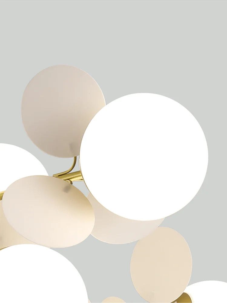 Afralia™ Modern Glass Ball Chandelier for Kids Room, Living Room Decor