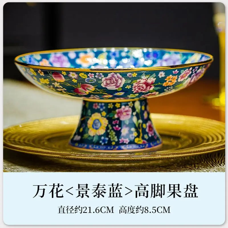 Afralia™ Ceramic Fruit Plate Large Capacity for Living Room Home Decor Refreshment