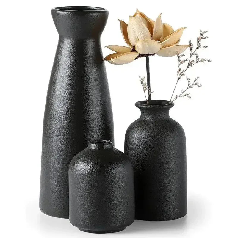 Ceramic Vase Set for Rustic & Modern Farmhouse Decor by Afralia™