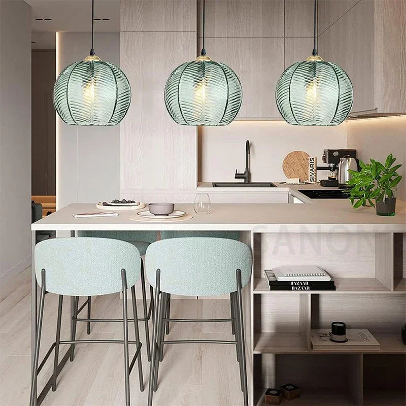 Afralia™ Nordic Glass Chandelier - Modern Pendant Light for Stylish Home Decor