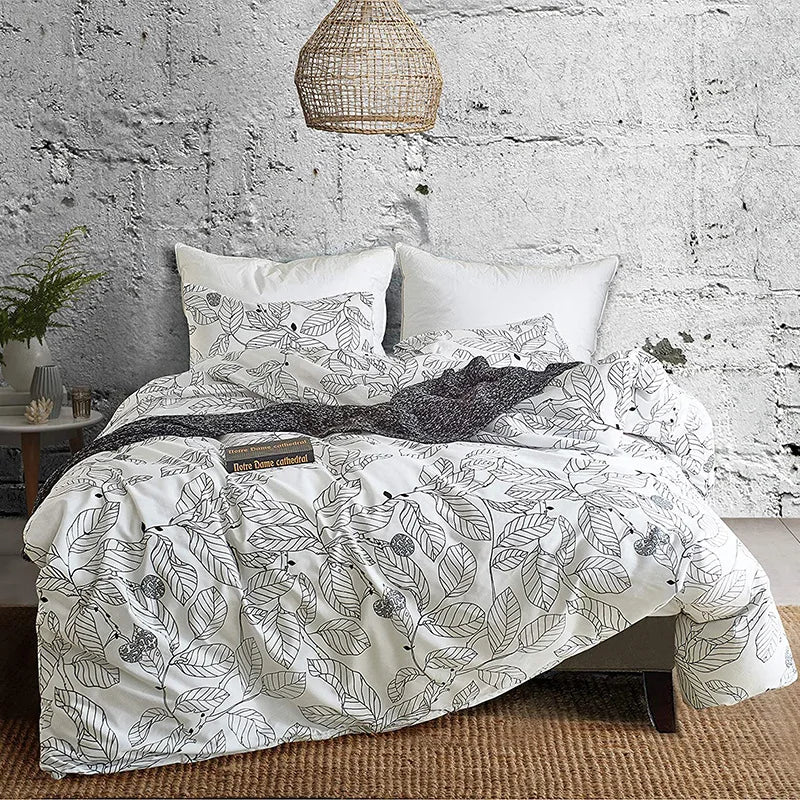 Afralia™ Boho Chic Stripe Bedding Set with Pillowcase - Ultra-Soft Microfiber Quilt Cover
