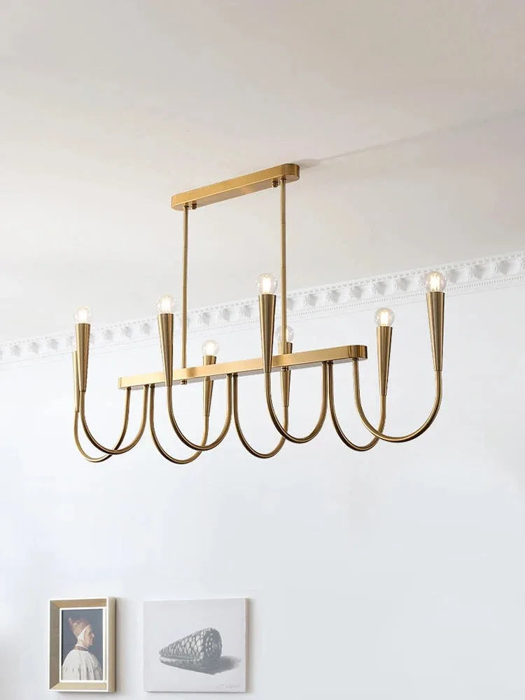 Afralia™ French Style Black Pendant Light Luxury Led Chandelier Room Decor