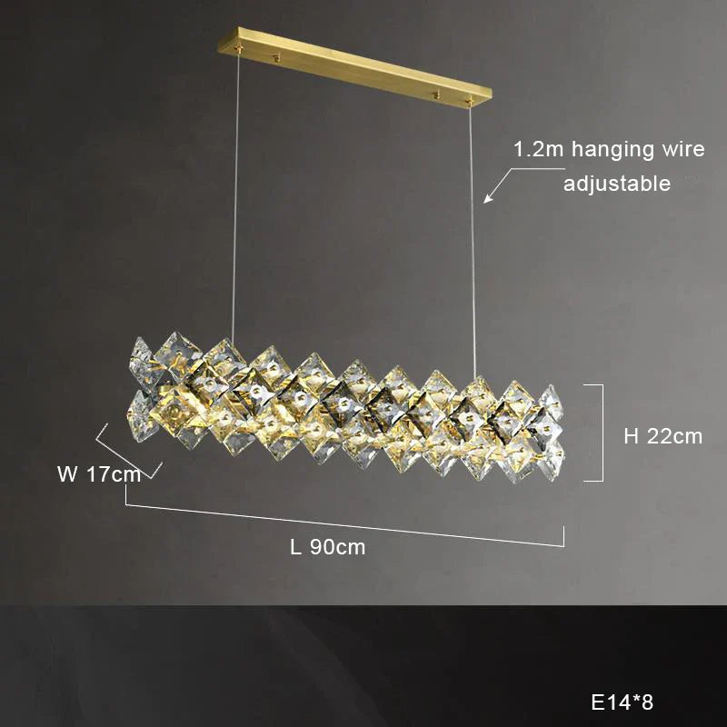 Afralia™ Crystal Round Chandelier: Modern Dining Room Lighting Fixture, Nordic Style Decoration