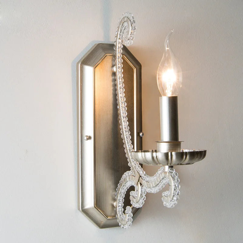 Afralia™ Crystal LED Chandelier: French Living Room Retro E14 Pendant Light for Home Decor