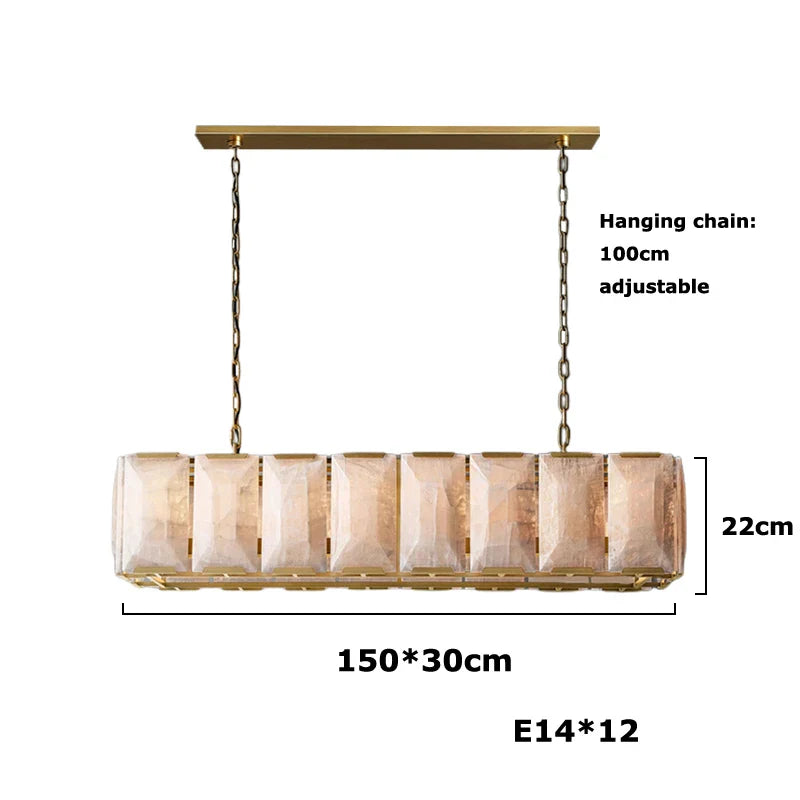 Afralia™ Retro American LED Crystal Chandelier Lighting for Living Room