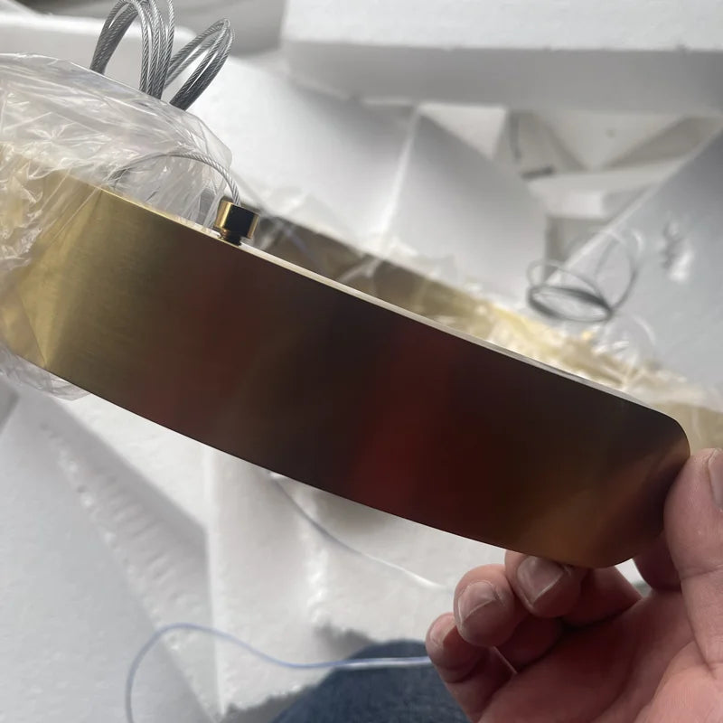 Afralia™ Nordic Ring Pendant Lamp Dimmable Ceiling Chandelier Lighting Fixture