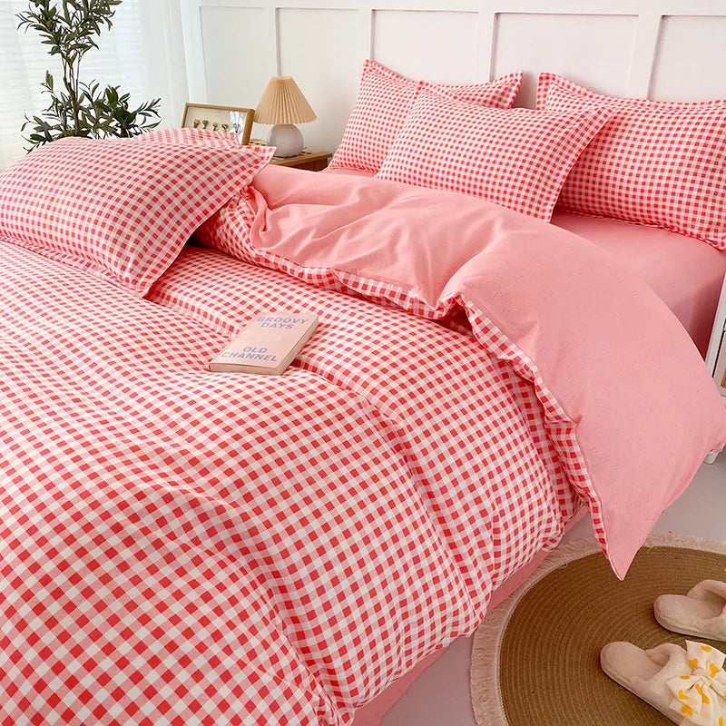 Afralia™ Lattice Plant Geometric Pattern Bedding Set with Sheet Pillows