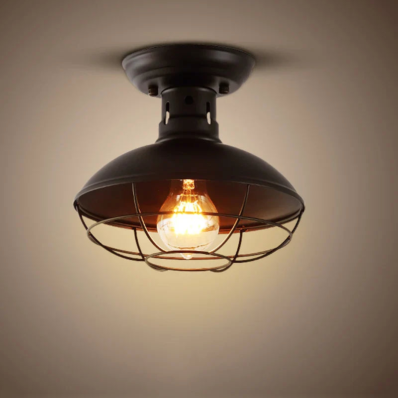 Afralia™ Vintage Industrial Ceiling Light for Bedroom Foyer Stair Corridor Balcony