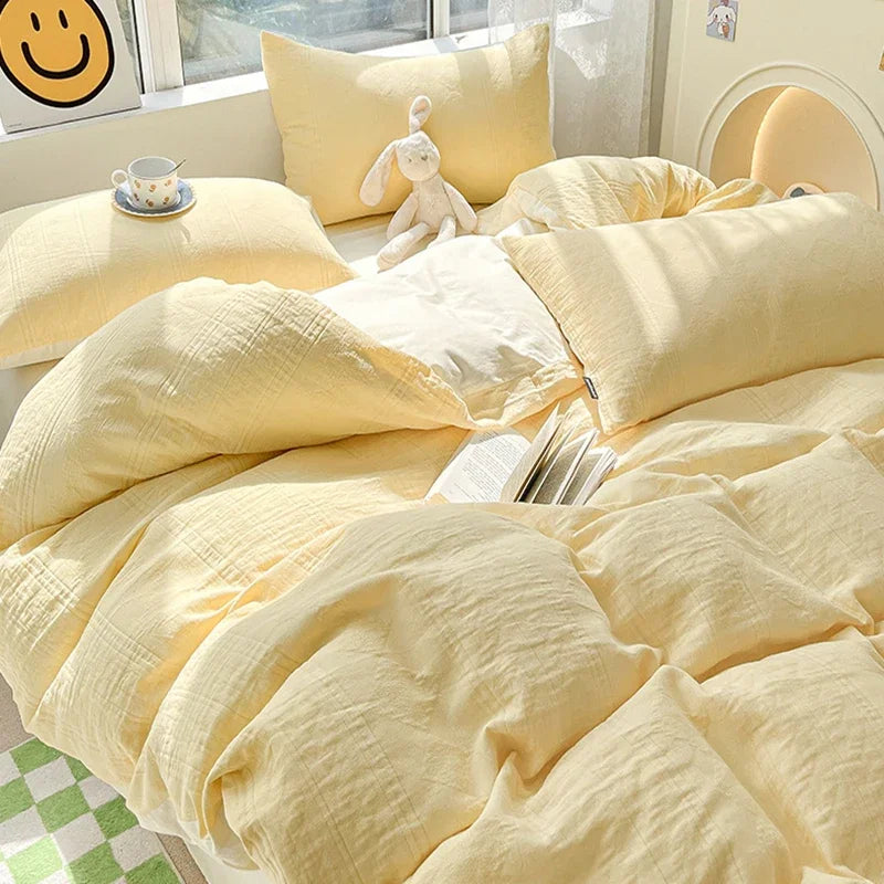 Afralia™ Cotton Three-Layer 3Pcs Bedding Set - Soft, Breathable, and Comfortable