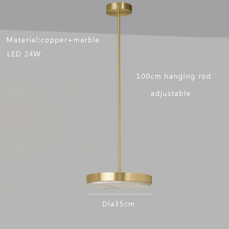 Afralia™ Round Spanish Marble Chandelier: Luxury Black Indoor Ceiling Light Fixtures for Dining Room